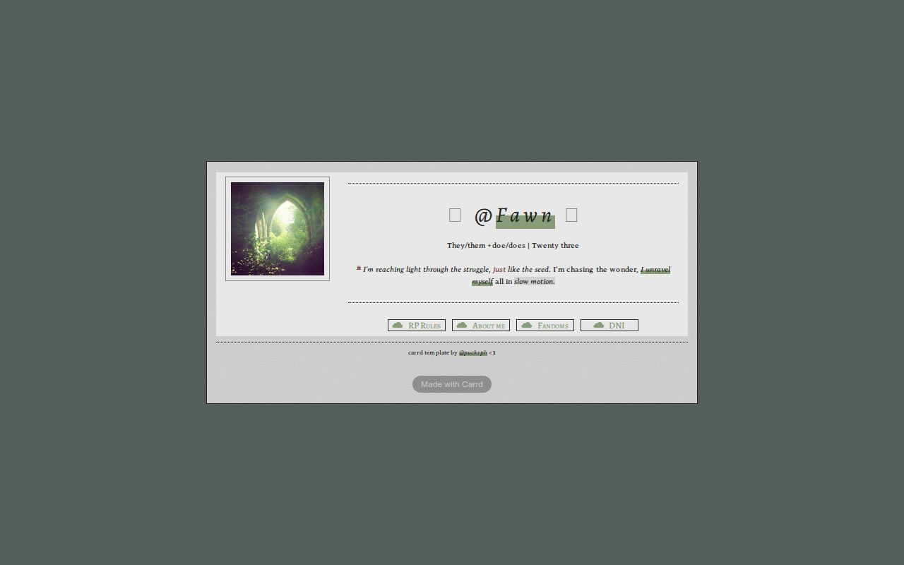 Fawn's RP information